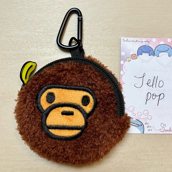 🍌 A bathing ape bape baby Milo coin purse pouch keychain - Picture 2 of 7